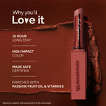Buy Mamaearth Luxe Matte Long Stay Lipstick with Passion Fruit Oil & Vitamin E -2 gm | Red Espresso 16 Hour Long Stay | High Impact Color | Made Safe Certified - Purplle