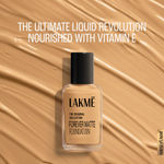 Buy Lakme FOREVER MATTE FOUNDATION for Superior Coverage, with Vitamin E, sunscreen, lightweight & water resistant |Natural Beige, 27 ml - Purplle