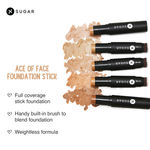 Buy SUGAR Cosmetics Ace Of Face Foundation Stick with In-Built Brush | Lasts 24hrs | Full Coverage Foundation for Women | 12 gm - 17 Raf - Purplle