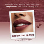 Buy NY Bae Velvet Mousse Lipstick – Brown Girl Brown 10 (6.5 ml)| Velvet Matte Finish | Long-Lasting | Transferproof & Smudgeproof | Ultra Light & Smooth Texture | High Color Payoff - Purplle