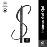 Buy Swiss Beauty Intense Gel Kajal | 12-Hour Stay | Waterproof | Smudge-Proof | Creamy Texture | Highly Pigmented | Multi-Use Eye Pencil - Black (1.2 gm) - Purplle