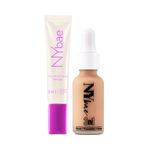 Buy NY Bae Strobe Skin Tint Combo - Medium Skin | Strobe Pink Topaz (12 gm) | Warm Cashew Foundation 03 (30 ml)| Skin Tint | Glowy Korean Skin | Medium Skin Tone | Everyday Makeup Kit - Combo of 2 - Purplle