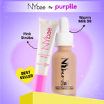 Buy NY Bae Strobe Skin Tint Combo - Deep Skin | Strobe Pink Topaz | Warm Toffee Foundation | Skin Tint | Glowy Korean Skin | Deep Skin Tone | Everyday Makeup Kit 12 gm - Purplle