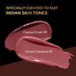 Buy FACES CANADA Comfy Matte Wow Liquid Lipstick - Latte Girl Era, (3.8 ml x 2) | Choco Couture 01 + Cocoa Crush 07 | Long Lasting | Matte Finish | Lipstick Combo | Pack of 2 - Purplle