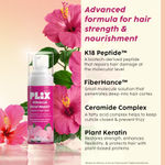 Buy PLIX Hibiscus Bond Repair Leave-In Hair Mask | K18 Peptide™ & FiberHance™ | Repairs Damage, Reduces Frizz & Strengthens Hair | Vegan & Sulfate-Free | 50 gm - Purplle