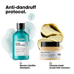Buy L'Oreal Professionnel Scalp Advanced Anti-Dandruff Dermo-Clarifier Shampoo + Serie Expert Absolut Repair Mask | With Piroctone Olamine (300 ml + 250 gm) Combo of 2, Haircare kit - Purplle
