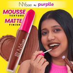 Buy NY Bae X Faces Canada Everyday Brown Combo | NY Bae Velvet Mousse Liquid Lipstick - Spicy Rust 06 (6.5 ml) | FACES CANADA Comfy Matte Wow Liquid Lipstick - Cocoa Crush 07 (3.8 ml) | Highly Pigmented| Smudgeproof | Moisturising Lipsticks - Purplle