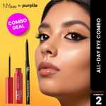 Buy NY Bae X Faces Canada All Day Eye Combo | NY Bae The Big Apple Of My Eyes Kohl Kajal - Black (0.30 gm) | FACES CANADA Magneteyes Eyeliner - Black 3.5 ml | Quick Dry | 24HR Long Lasting | Fine Tip | Waterproof | Smudgeproof - Purplle