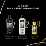 Buy TRESemme Bondplex Sleek Shampoo With Salon-Inspired Protein Bonding Complex | Repairs Damaged Hair | Restores Hair Strength (580 ml) - Purplle