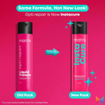 Buy Matrix Insta Cure Professional Liquid Protein Shampoo + Conditioner for Damaged Hair| Ditch Damage from the 1st Use*| Reduced Split Ends Breakage Knotting (350ml + 100ml) Combo of 2 - Purplle