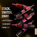 Buy Lakme Ultimate Glam 4 in 1 lip stack, Evening Glam 4 ml - Purplle