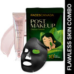 Buy Faces Canada Flawless Skin Combo - Strobe Cream - Rose Gold (30 ml) + Post-Makeup Detox Sheet Mask (25 gm) - Purplle