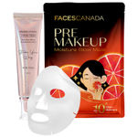 Buy Faces Canada Radiant Skin Combo - Strobe Cream - Rose Gold (30 ml) + Pre-Makeup Moisture Glow Sheet Mask (20 gm) - Purplle