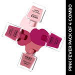 Buy FACES CANADA Ultime Pro Splash Nail Enamel - Pink Fever Combo | Pink Flemenco 21 (8 ml) + Ignite 35 (8 ml) + Twinkle 36 (8 ml) + Pink Punch 130 (8 ml) | Glossy Finish | Long Lasting | Pack of 4 - Purplle