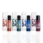Buy Wild Stone Code Gift Set Body Perfume Iridium-Titanium-Steel-Copper Pack of 4 (40 ml each) - Purplle