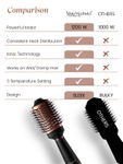Buy MakeMeeBold by Urban Yog Hot Air Brush|2-in-1 Hair Dryer & Straightener with 3 Temp & 2 Speed Settings, 360° Airflow Vents, PTC Fast Heating, Ceramic Plates, Auto Shut-Off,Tangle-Free Bristles,1200 Watt, 1 Pc - Purplle