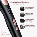 Buy MakeMeeBold by Urban Yog Hair Straightener Brush| Frizz Free Hair | Electric Hair Straightner Comb | With Ceramic Coated Plates, 5 Temperature Controls,1200 Watt, Black, 1 Pc - Purplle