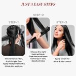 Buy MakeMeeBold by Urban Yog Hair Straightener Brush| Frizz Free Hair | Electric Hair Straightner Comb | With Ceramic Coated Plates, 5 Temperature Controls,1200 Watt, Black, 1 Pc - Purplle