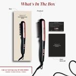 Buy MakeMeeBold by Urban Yog Hair Straightener Brush| Frizz Free Hair | Electric Hair Straightner Comb | With Ceramic Coated Plates, 5 Temperature Controls,1200 Watt, Black, 1 Pc - Purplle
