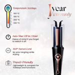 Buy MakeMeeBold by Urban Yog Automatic Hair Curler| Easy Two-Way Curling Iron with 4 Temperature Settings | Anti-Scald Design, Quick Curls in 10-15 Min, Tangle-Free, Ceramic Coating, 360° Swivel Cord, 1 Pc - Purplle