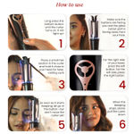 Buy MakeMeeBold by Urban Yog Automatic Hair Curler| Easy Two-Way Curling Iron with 4 Temperature Settings | Anti-Scald Design, Quick Curls in 10-15 Min, Tangle-Free, Ceramic Coating, 360° Swivel Cord, 1 Pc - Purplle