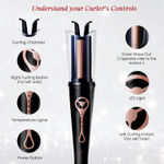 Buy MakeMeeBold by Urban Yog Automatic Hair Curler| Easy Two-Way Curling Iron with 4 Temperature Settings | Anti-Scald Design, Quick Curls in 10-15 Min, Tangle-Free, Ceramic Coating, 360° Swivel Cord, 1 Pc - Purplle