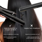 Buy MakeMeeBold by Urban Yog Wet To Straight Air Brush | 1200W Wet To Dry Hair Straightener With Smart Airflow | 1.4" Ceramic Plates & Teeth | 3 Air Speed Settings | Air Straightener For Hair, Black, 1 Pc - Purplle