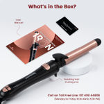 Buy MakeMeeBold by Urban Yog Rotating Hair Curling Iron,14 Temperature Settings (100°C - 230°C),25 Mm Ceramic Barrel,Two-Way Rotation,Auto Shut-Off,Dual Voltage,360° Swivel Cord,Travel-Friendly,Rose Gold, 1 Pc - Purplle
