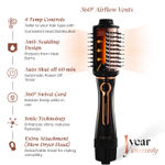 Buy MakeMeeBold by Urban Yog 3-in-1 Hot Air Brush| 1.5-inch Barrel | Hair Dryer Hair Straightener Volumizer Blow Dryer Styling Tool,1200 Watt, Multicolour, 1 Pc - Purplle