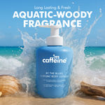 Buy mCaffeine By the Blues Perfume Body Lotion For Brightening | 5% Niacinamide & Glutathione De-tans | Aquatic-Woody Scent | 72Hrs Moisturization - 300 ml - Purplle