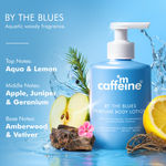Buy mCaffeine By the Blues Perfume Body Lotion For Brightening | 5% Niacinamide & Glutathione De-tans | Aquatic-Woody Scent | 72Hrs Moisturization - 300 ml - Purplle