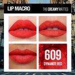 Buy Maybelline New York Matte Lipstick, Intense Colour, Keeps Lips Moisturised, 609 Dynamite Red, Color Sensational Creamy Matte Lipstick (3.9 gm) - Purplle