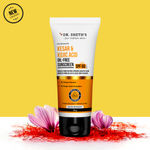 Buy Dr. Sheth's Kesar & Kojic Acid Oil-Free Sunscreen SPF 50+ PA++++|Clinically Tested- (In -Vivo | Reduces Pigmentation & Provides Healthy Glow | For Oily Skin | Lightweight, Non Greasy | UVA/UVB & Blue Light & IR Protection | No white cast | 30 gm - Purplle