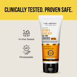 Buy Dr. Sheth's Kesar & Kojic Acid Oil-Free Sunscreen SPF 50+ PA++++|Clinically Tested- (In -Vivo | Reduces Pigmentation & Provides Healthy Glow | For Oily Skin | Lightweight, Non Greasy | UVA/UVB & Blue Light & IR Protection | No white cast | 30 gm - Purplle