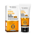 Buy Dr. Sheth's Kesar & Kojic Acid Oil-Free Sunscreen SPF 50+ PA++++|Clinically Tested- (In -Vivo | Reduces Pigmentation & Provides Healthy Glow | For Oily Skin | Lightweight, Non Greasy | UVA/UVB & Blue Light & IR Protection | No white cast | 30 gm - Purplle