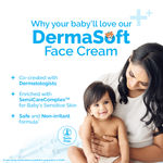 Buy Mamaearth Baby DermaSoft Face Cream with SensiCareComplex™ for Baby's Sensitive Skin - 80 gm Co-created with Dermatologists | Enriched with SensiCareComplexTM for Baby's Sensitive Skin | Safe and Non-irritant formula - Purplle