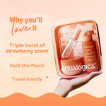 Buy Aqualogica Refresh+ Sweet Summer Kiss Body Care Set | Perfume Body Wash | Perfume Body Mist | Hydra Gel Moisturizer | Long-Lasting Sweet Strawberry Fragrance - Purplle