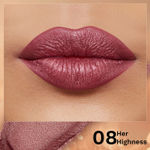 Buy Pilgrim Her Highness-08 Luxurious 3-D Glitter Lipstick With Matte Finish (4.2 gm) - Purplle