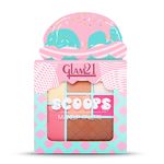 Buy Glam 21 Scoop Makeup Palette | Face Palette|Eyeshadows,Contour,Highlighter,Blusher|Mattes & Shimmers|Travel Friendly|Cotton Candy, 15 gm - Purplle