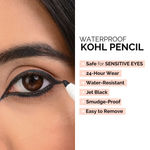 Buy Iris Cosmetics Back To Black Waterproof Kohl Pencil (5 gm) - Purplle
