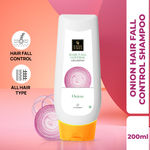 Buy Good Vibes Onion Hairfall Control Shampoo With Keratin, Corn, Wheat Protein & Soy | Strengthening | No Parabens, No Animal Testing (200 ml) - Purplle