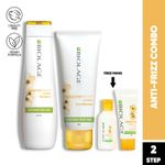 Buy Biolage Smoothproof Smooth Hair Kit – Shampoo 200 ml, Conditioner 98 ml, Mini Shampoo 30 ml, Mini Conditioner 20 ml, Frizz Control, Salon Results - Purplle