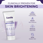 Buy Sanfe Glutathione + Niacinamide + Vitamin C Skin Brightening Lotion | Hydrating, Minimizes pigmentation, Removes Dead Skin | Skin whitening lotion for women and men | Tan Removal Hyperpigmentation & Glow 200 ml - Purplle