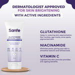 Buy Sanfe Glutathione + Niacinamide + Vitamin C Skin Brightening Lotion | Hydrating, Minimizes pigmentation, Removes Dead Skin | Skin whitening lotion for women and men | Tan Removal Hyperpigmentation & Glow 200 ml - Purplle