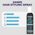 Buy Sanfe Hair Styling Spray | Fast Drying Formula, For 12 Hours Hold | Natural Look, Non-Sticky | Contains No Water, For all hair types | 71 ml - Purplle