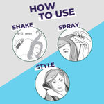Buy Sanfe Hair Styling Spray | Fast Drying Formula, For 12 Hours Hold | Natural Look, Non-Sticky | Contains No Water, For all hair types | 71 ml - Purplle