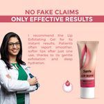 Buy Sanfe Lip Buff Dead & dark skin remover Gel | Gently Removes Dead Skin | Hydrating, Non-Sticky Lip Scrub Gel | Soft, Pink & Smooth Lips | For Men & Women | With Hyaluronic Acid & Vitamin E, 100 gm - Purplle