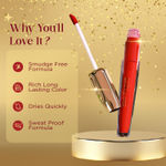 Buy Blue Heaven Divine Liquid Sindoor | Infused with Aloe Vera & Safron | Matte Finish | Red |4 ml - Purplle