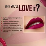 Buy Colorbar Powerkiss Vegan Matte Lipcolor - Vampire 5 ml - Purplle