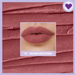 Buy Blue Heaven Love Capsule Powder Matte Lipstick Infused With Vitamin E & Castor Oil for Intense Hydration| High Color Payoff| Matte Finish| Long Lasting Lipstick for women |Warm Brownie, 4 gm - Purplle